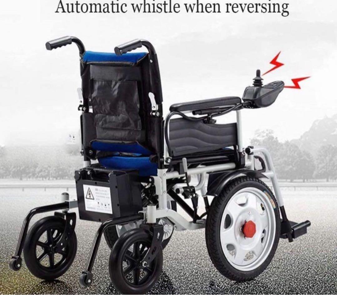 【特価放出】値下　折りたたみ電動車いす 前輪駆動の安定性と剛性 正常作動