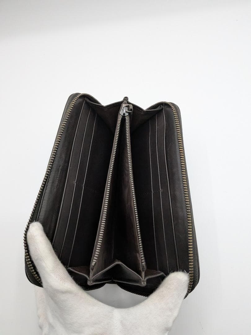 美品✨ ボッテガヴェネタ ラウンドファスナー長財布 イントレ ブラウン 0L2