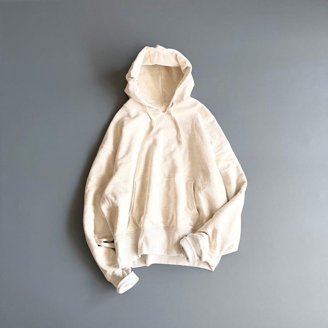 【トゥデイフル】ヘビーウェイトスウェットパーカー クリーム F 厚手 フーディー
