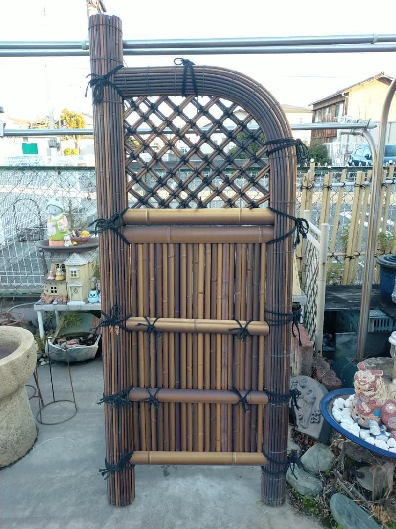 (引取り限定）竹巻玉袖☆竹垣☆袖垣☆庭園☆和庭園