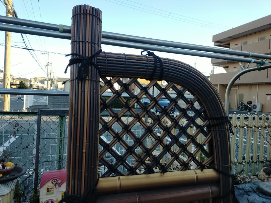 (引取り限定）竹巻玉袖☆竹垣☆袖垣☆庭園☆和庭園