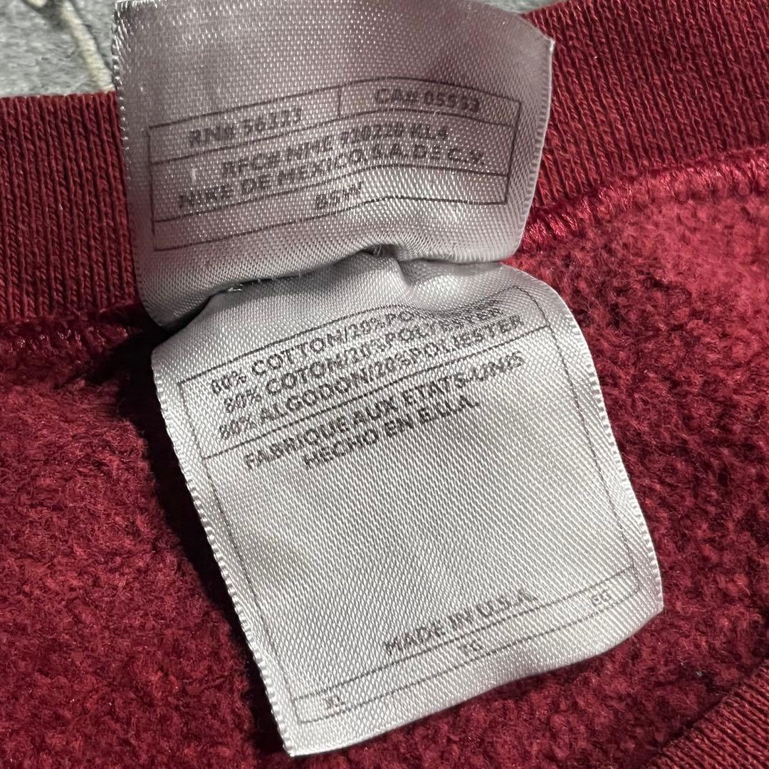 90s NIKE USA製 ☆bone paint☆ ペンキ スウェット 刺繍