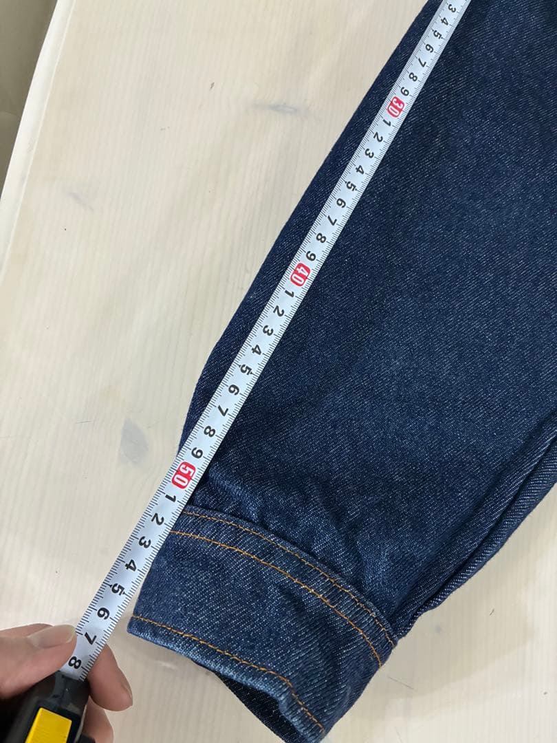 格安　プリズンブルース　デニムジャケット　M （L〜XL程度）　リジット