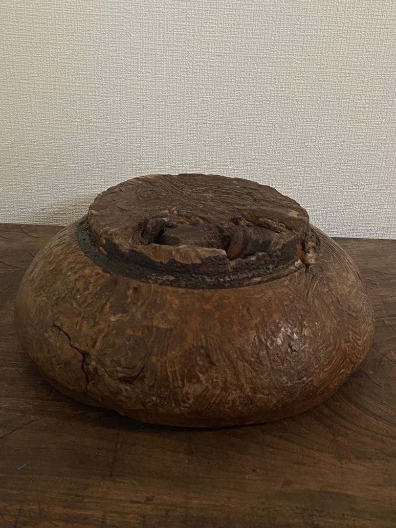 1930年代 アフリカ古木 削り出し特大ボウル 古道具坂田