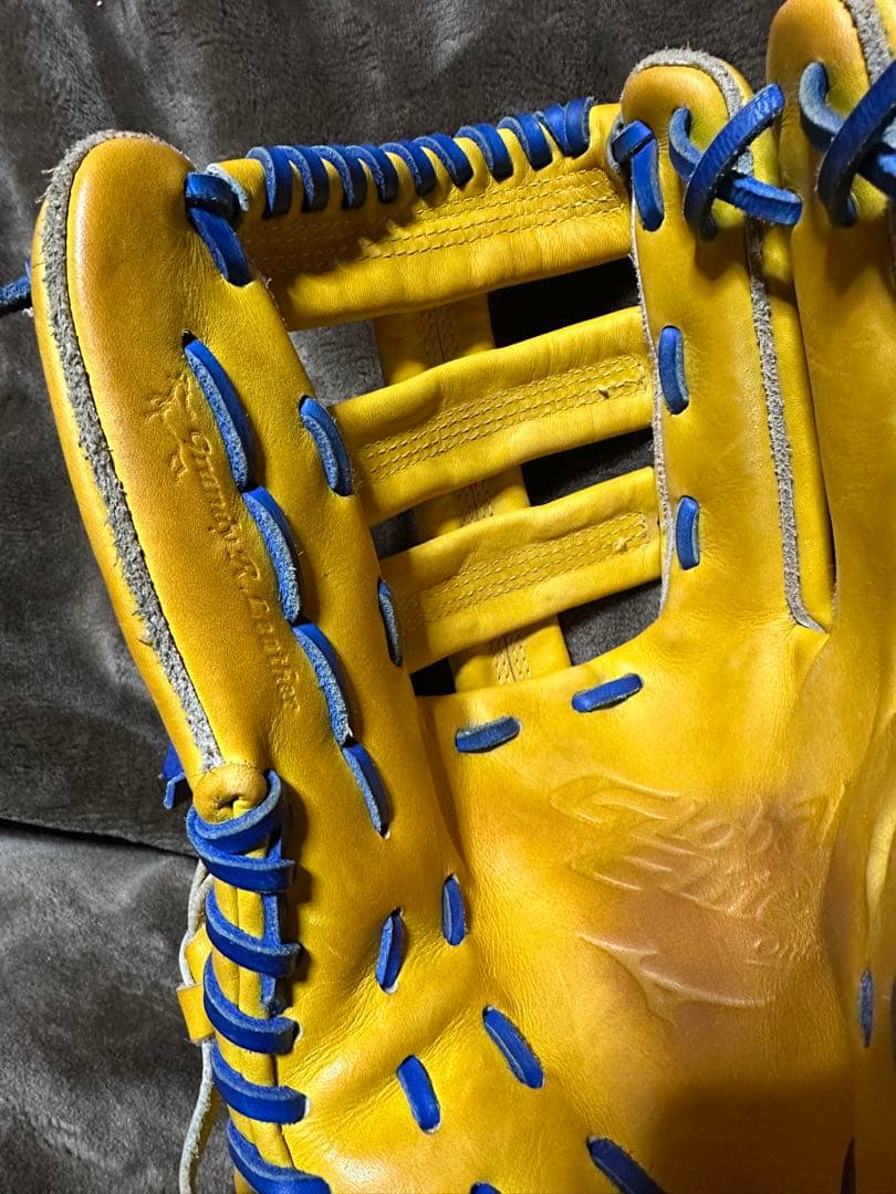 値下げ不可【中古】ミズノ　グローバルエリート　オーダー　一般外野手用　刺繍あり