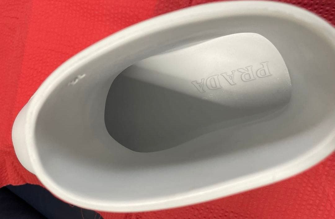 PRADA プラダ ラバーブーツ 白36(23〜23.5)レインブーツ シューズ