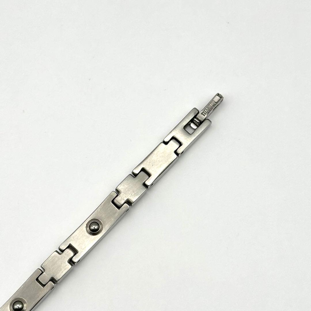 MARE マーレ 健康ブレスレット 純チタン ゲルマニウム ジルコニア シルバー