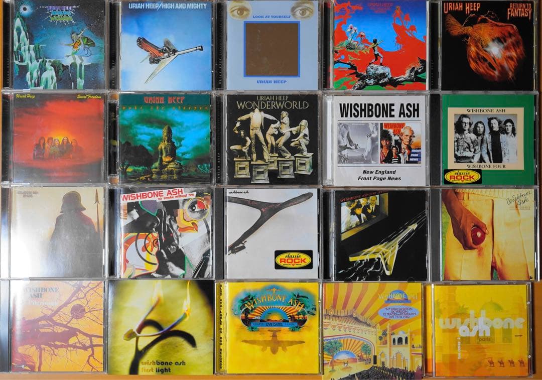 Uriah Heep & Wishbone Ash CD まとめ