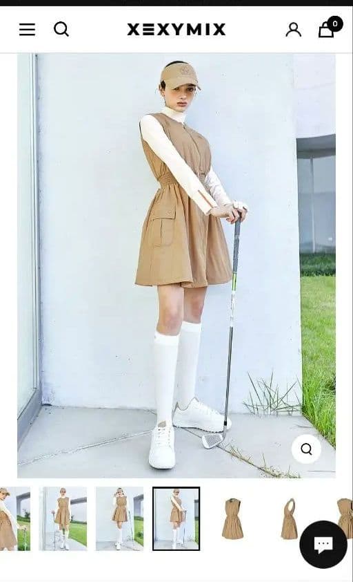 XEXYMIX 現行品　新品ゴルフ ワンピース パンツ付