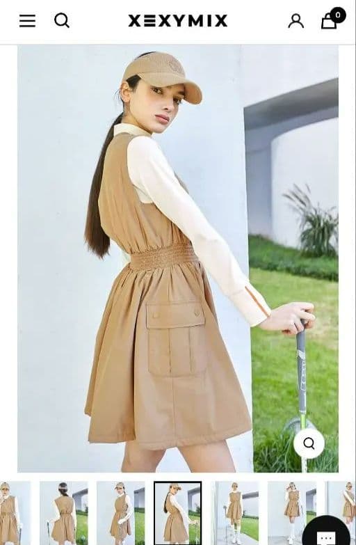 XEXYMIX 現行品　新品ゴルフ ワンピース パンツ付