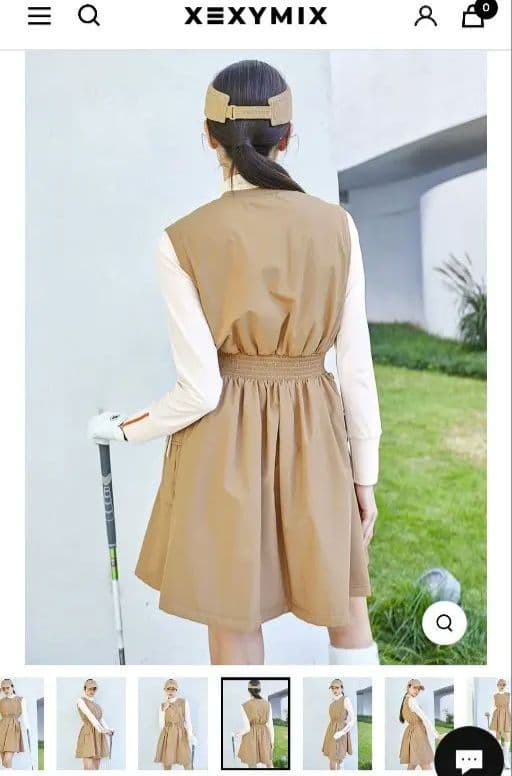 XEXYMIX 現行品　新品ゴルフ ワンピース パンツ付