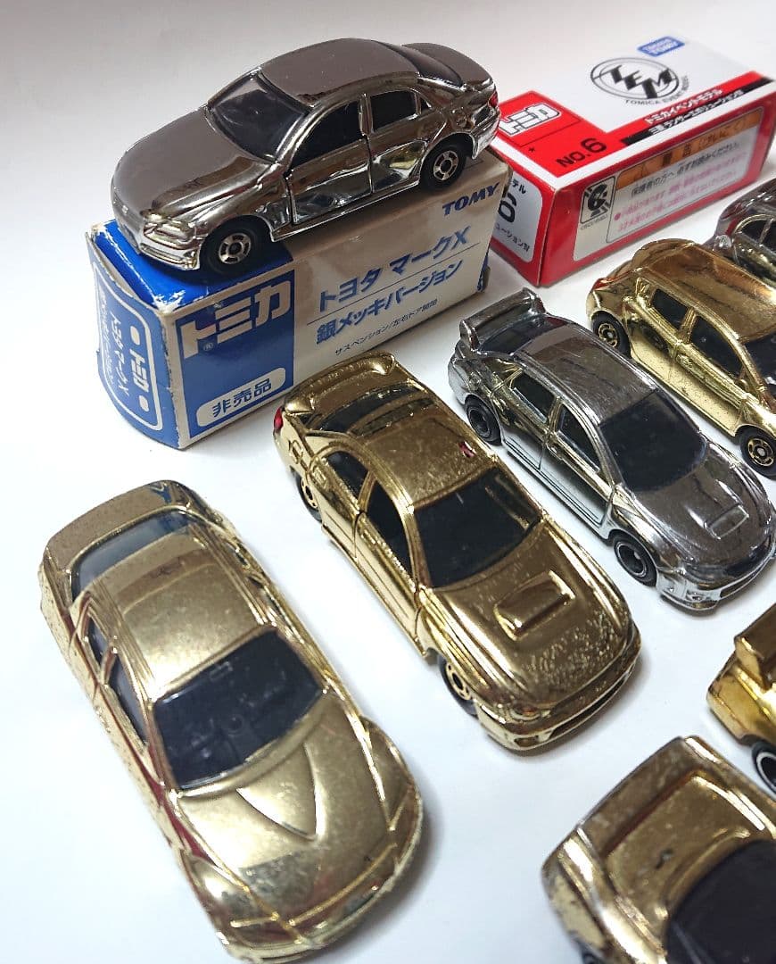 メッキミニカー 美品、傷有り品、混合23台まとめセット 当時物