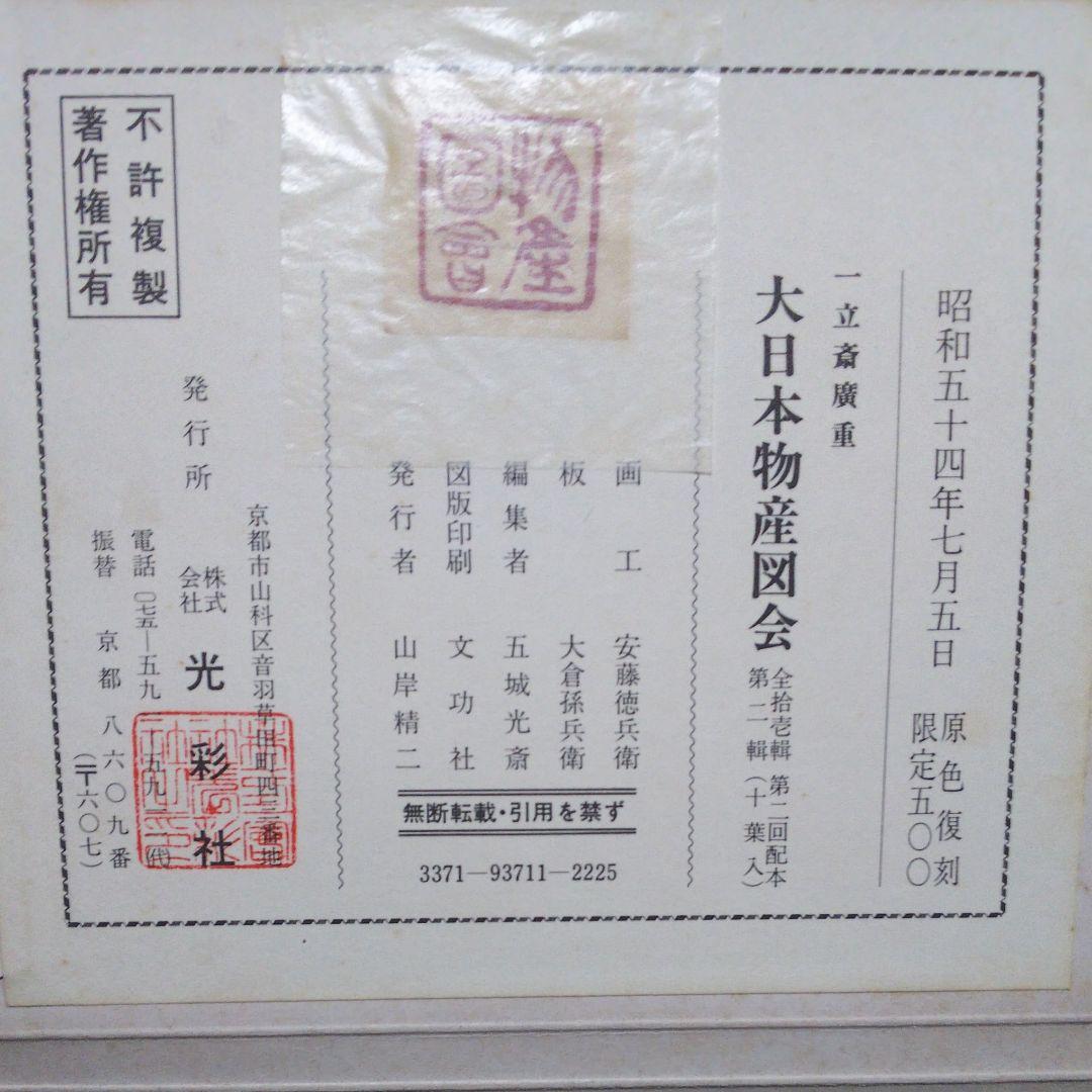 一立斎廣重の大日本物産図会