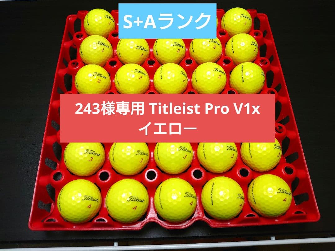 243 S+Aランク Titleist Pro V1x ロストボール
