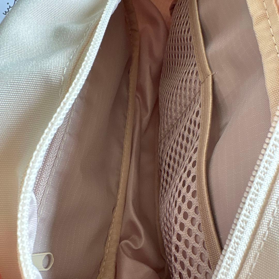 ☆2回使用☆POMULU ショルダーバッグ・ヒップシート ナチュラルアイボリー