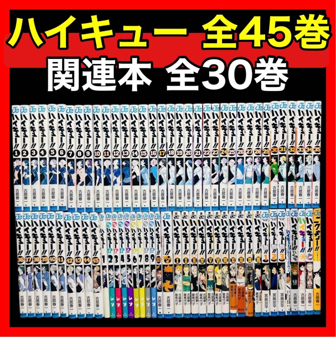 【全巻セット】ハイキュー 全45巻(完結)＋関連本 30冊