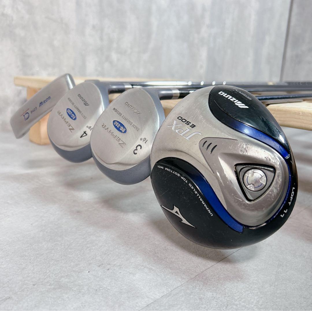 V294 ミズノ JPX ZEPHYR メンズ ゴルフ クラブセット 12点 R