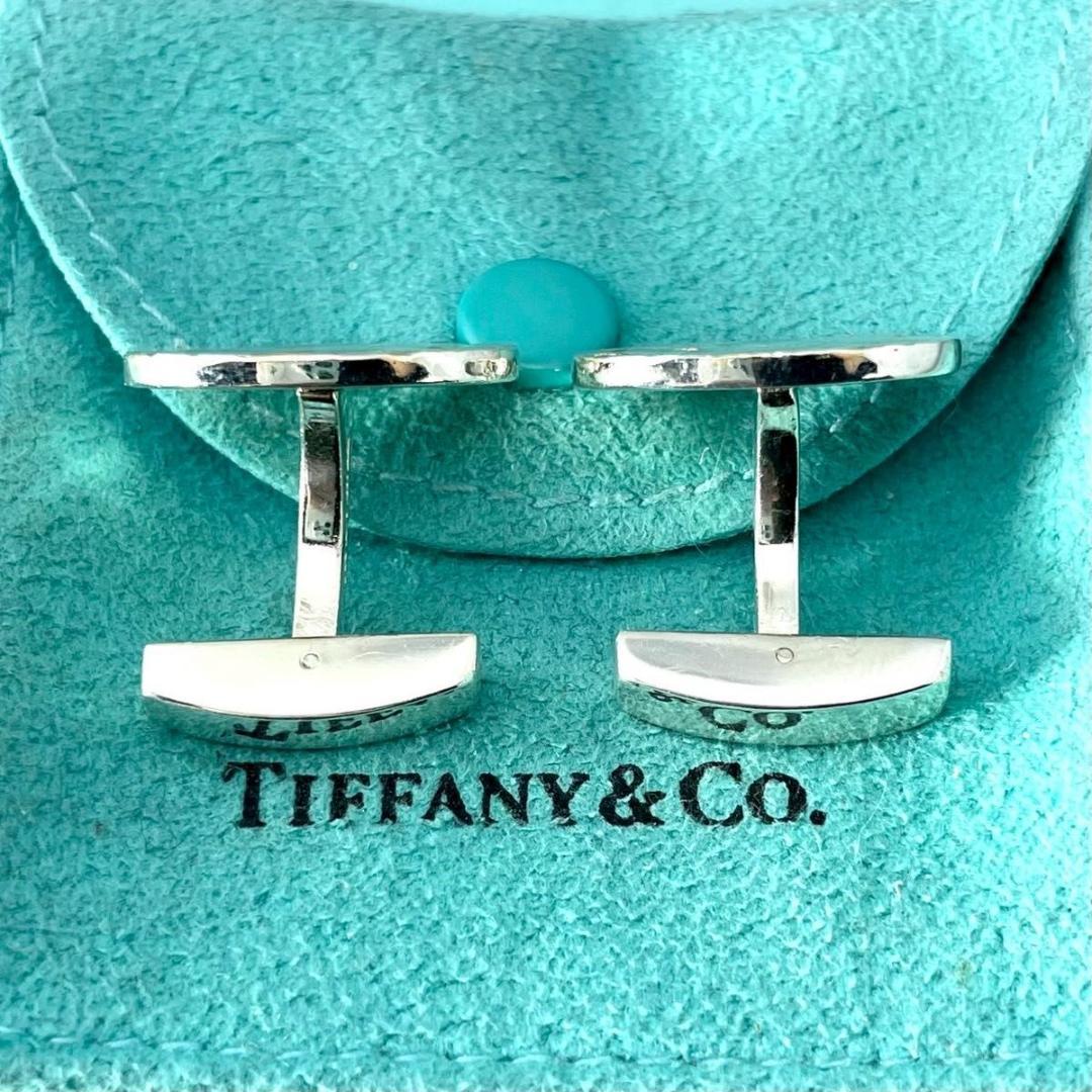 ティファニー チェック コンビ オーバル カフス 585 925 NJ2fe