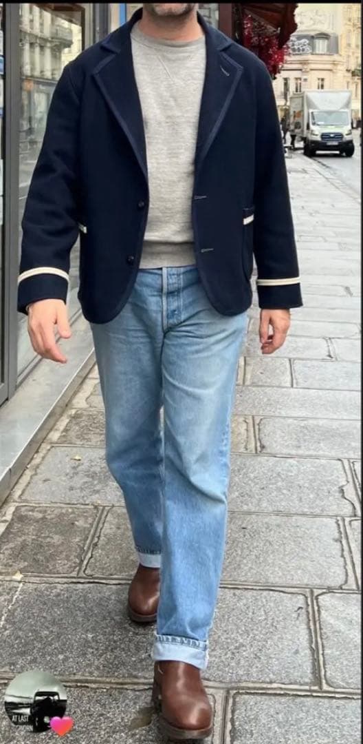 【24AW】Atlast&co NAVY JACKET 40