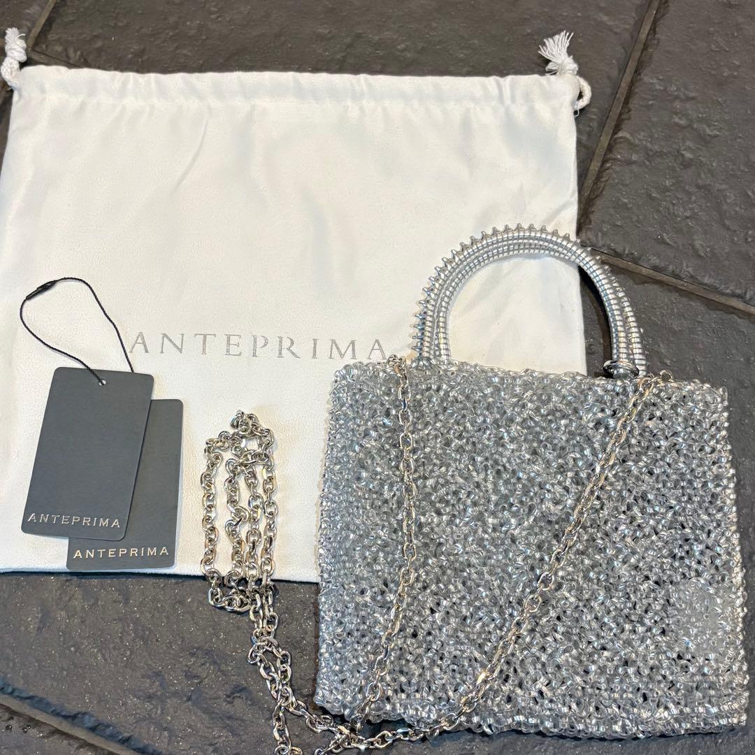 新品未使用　ANTEPRIMA シルバー　ワイヤーバッグ