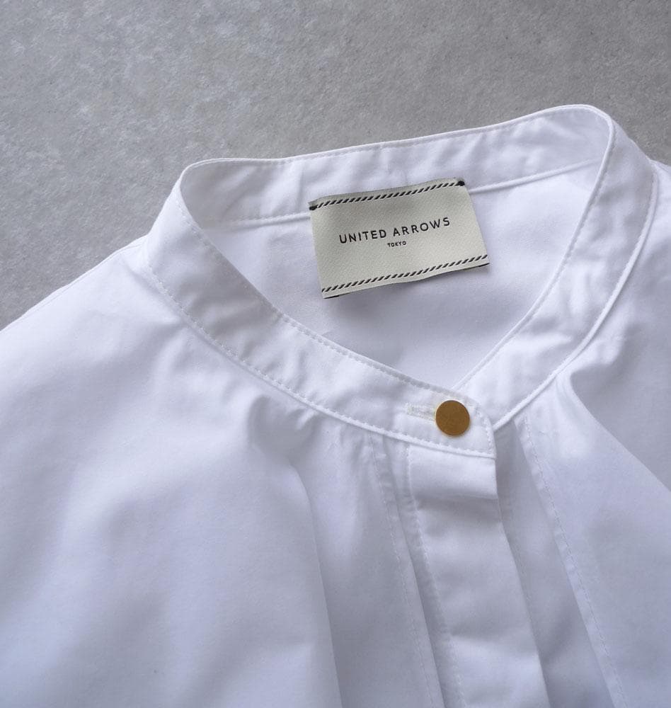 美品 ユナイテッドアローズ TOKYO 2万 ラッフルカラー ブラウス E371