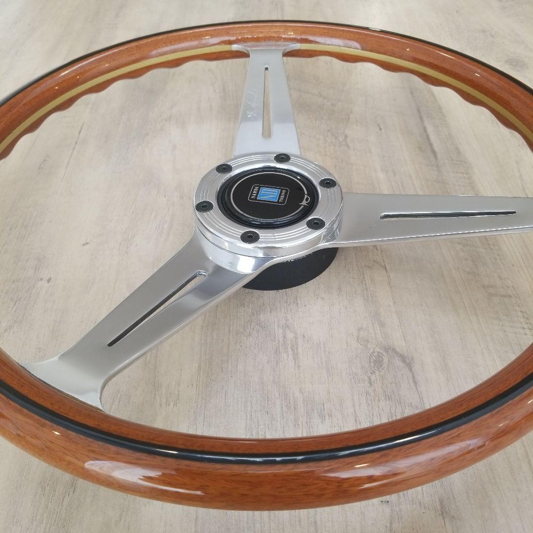 NARDI☆ナルディクラシックVITEウッドステアリングポリッシュスポーク37Φ