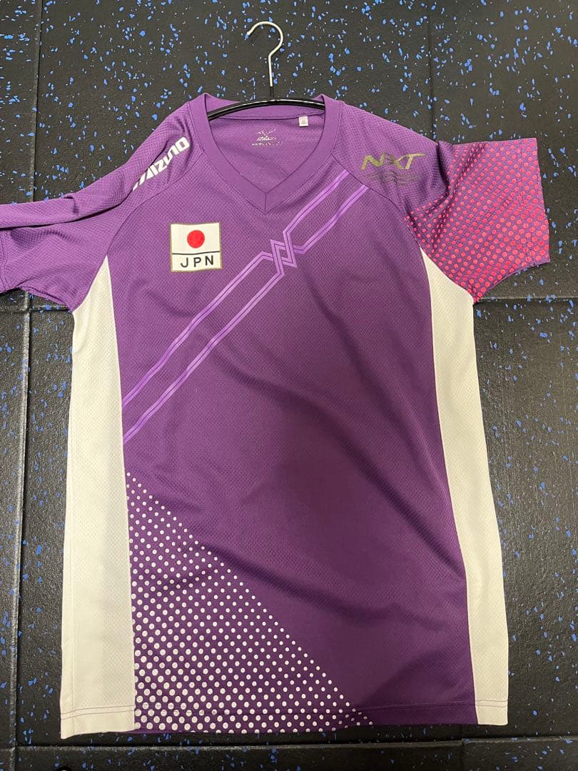 Mizuno バレーボール日本代表 パープルシャツ