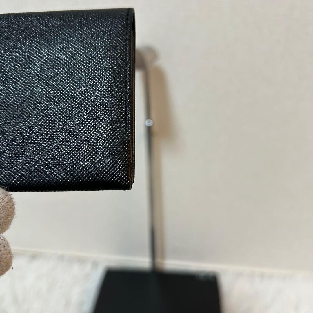 【未使用級✨サフィアーノレザー】バーバリー　名刺入れ　黒　ユニセックス　会社員