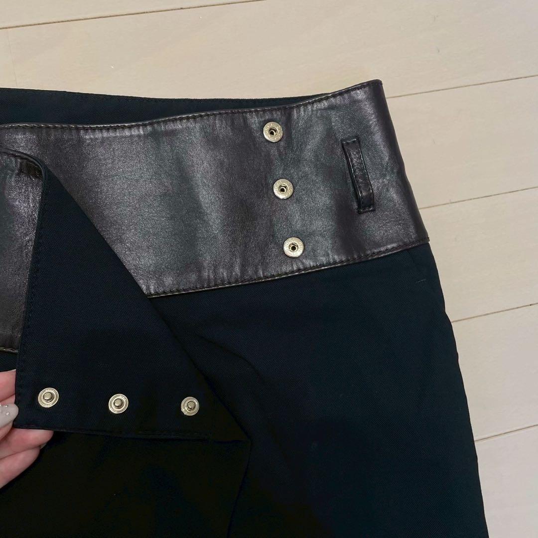 GUCCI グッチ　レザー　スカート