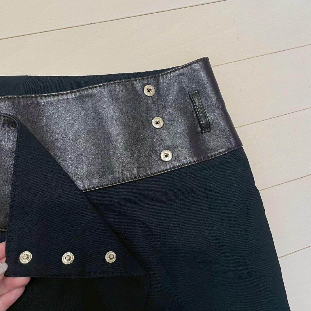 GUCCI グッチ　レザー　スカート