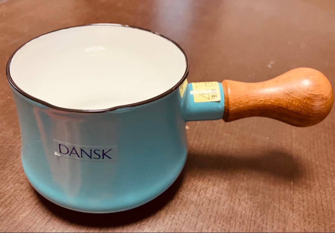 【訳あり未使用品】 希少 Dansk 廃盤 ターコイズ　バターウォーマー 片手鍋