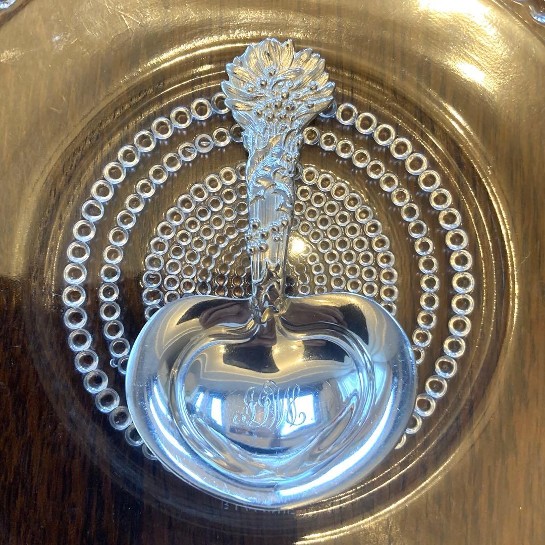 Tiffany 純銀　ティーキャディー スプーン　Holly