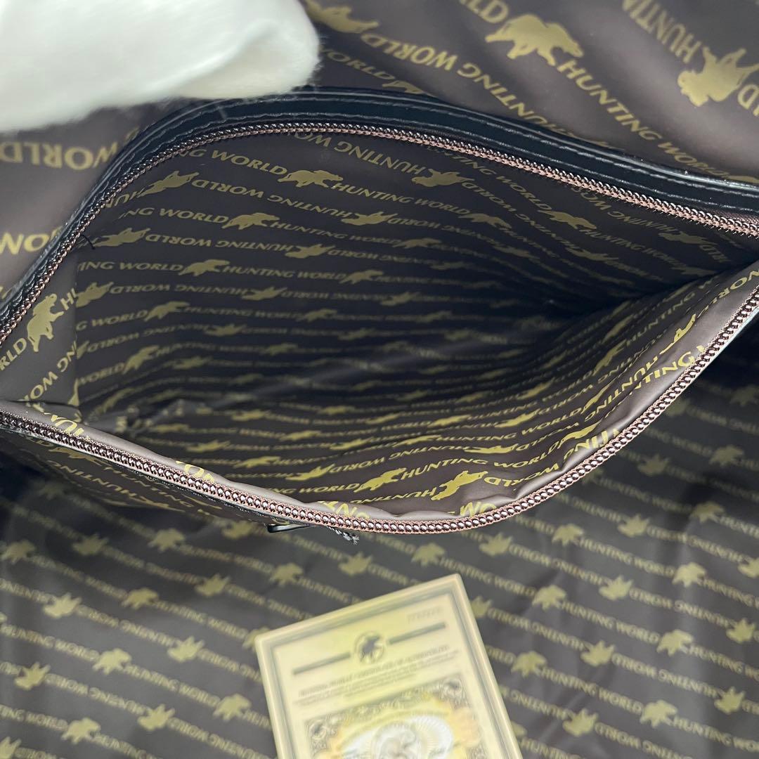 美品 ハンティングワールド メルセデスベンツ ボストンバッグ 2way 黒 A4