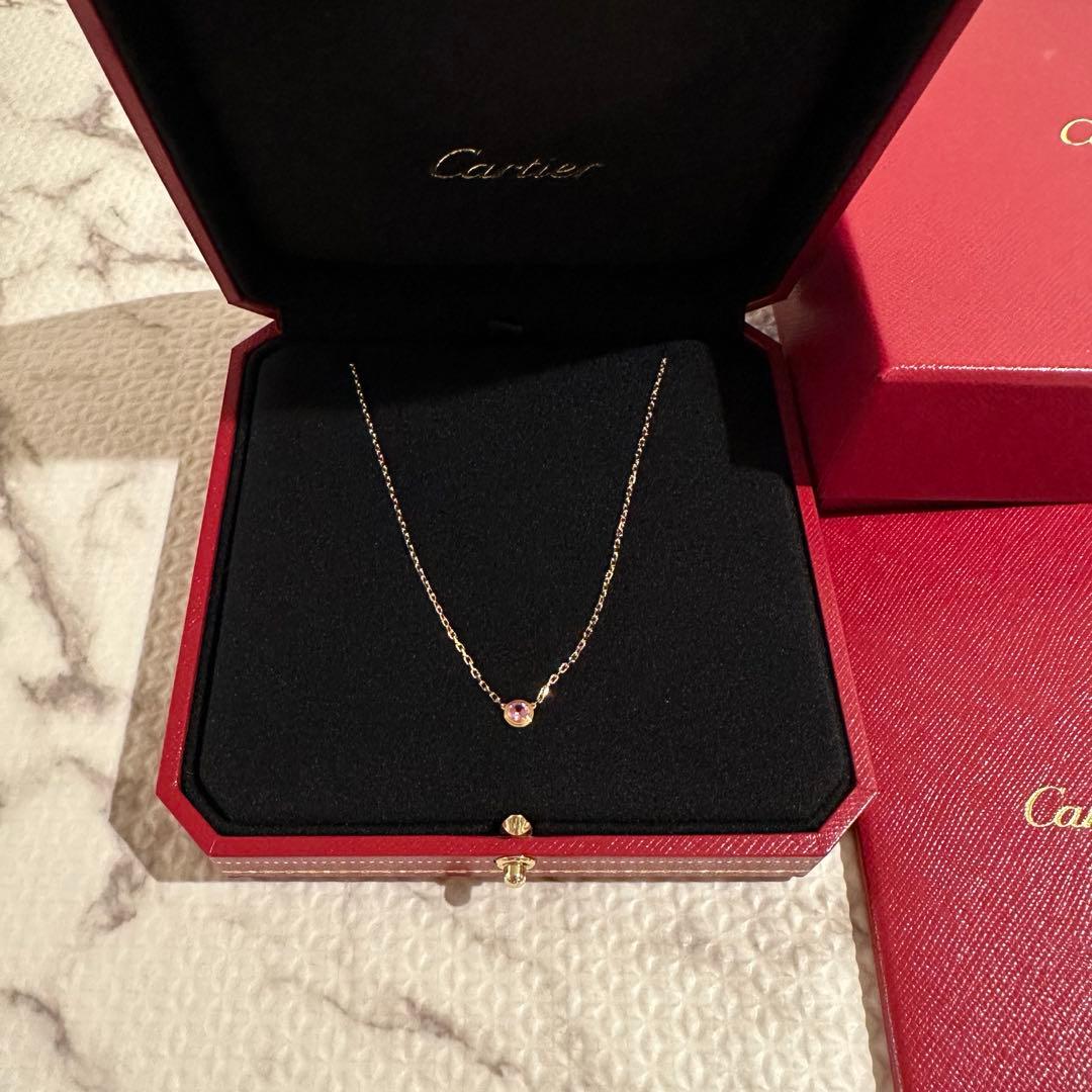 カルティエ ダムールネックレス ピンクサファイア