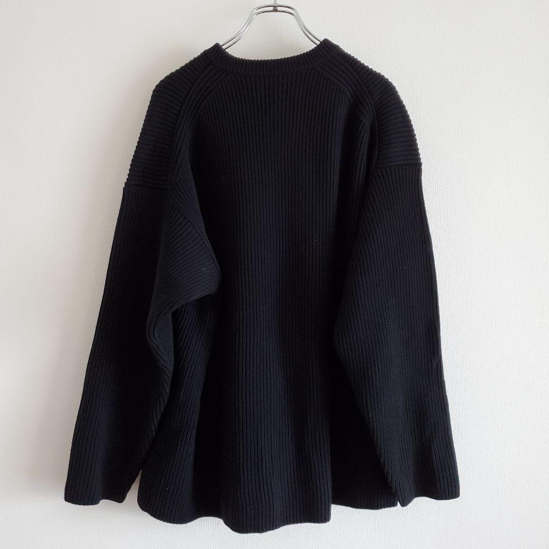 トップス AURALEE SUPER FINE WOOL RIB KNIT BIG P/O