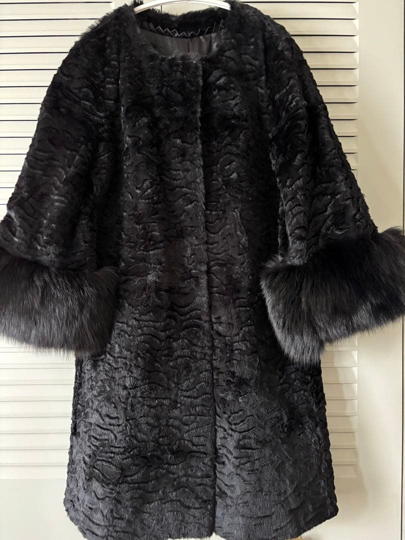 DAMA collection ラビット フォックスコート　サイズ7〜9号