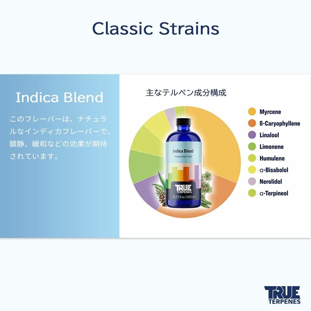 TRUE テルペン 510 CBD CBN CBG 10ml インディカブレンド