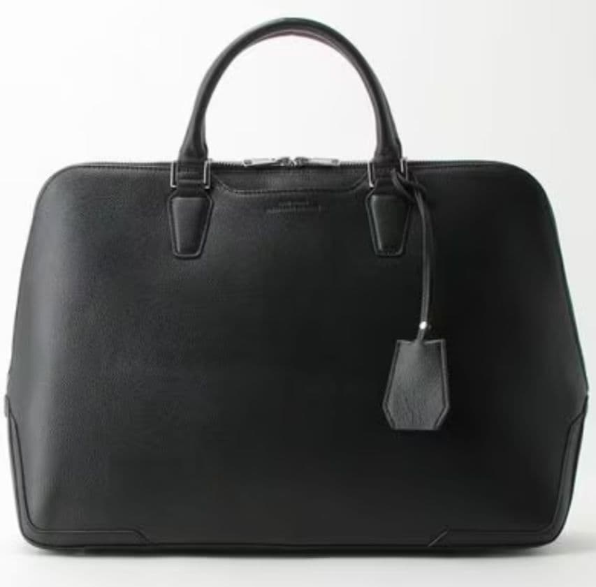 完売カラー エンボス レザー ブリーフケース ビジネスバッグ