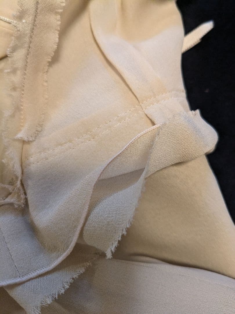 フォクシー　ワンピース　シルク　フリル　ティアード　FOXEY Gatsby