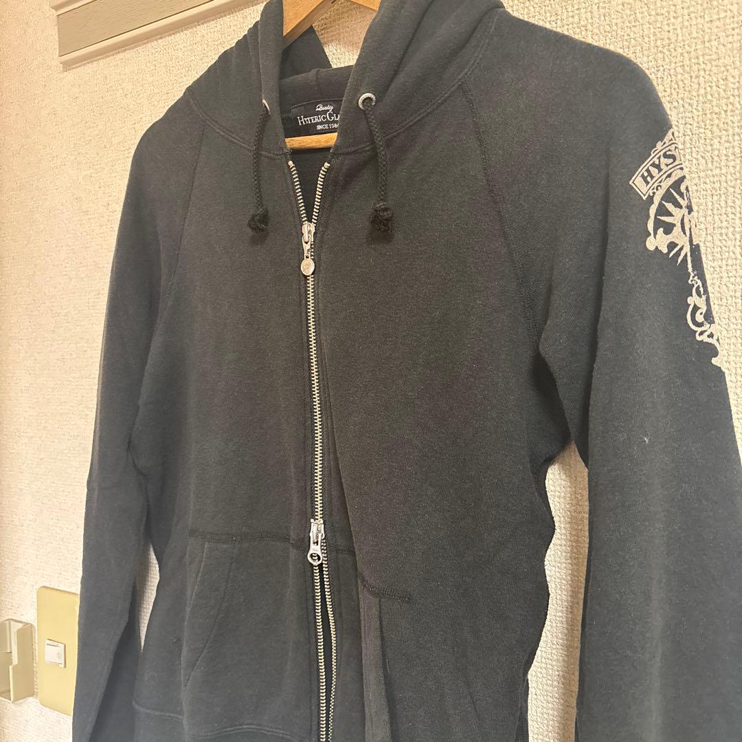 希少デザイン☆ 00s HYSTERIC GLAMOURダブルジップパーカー