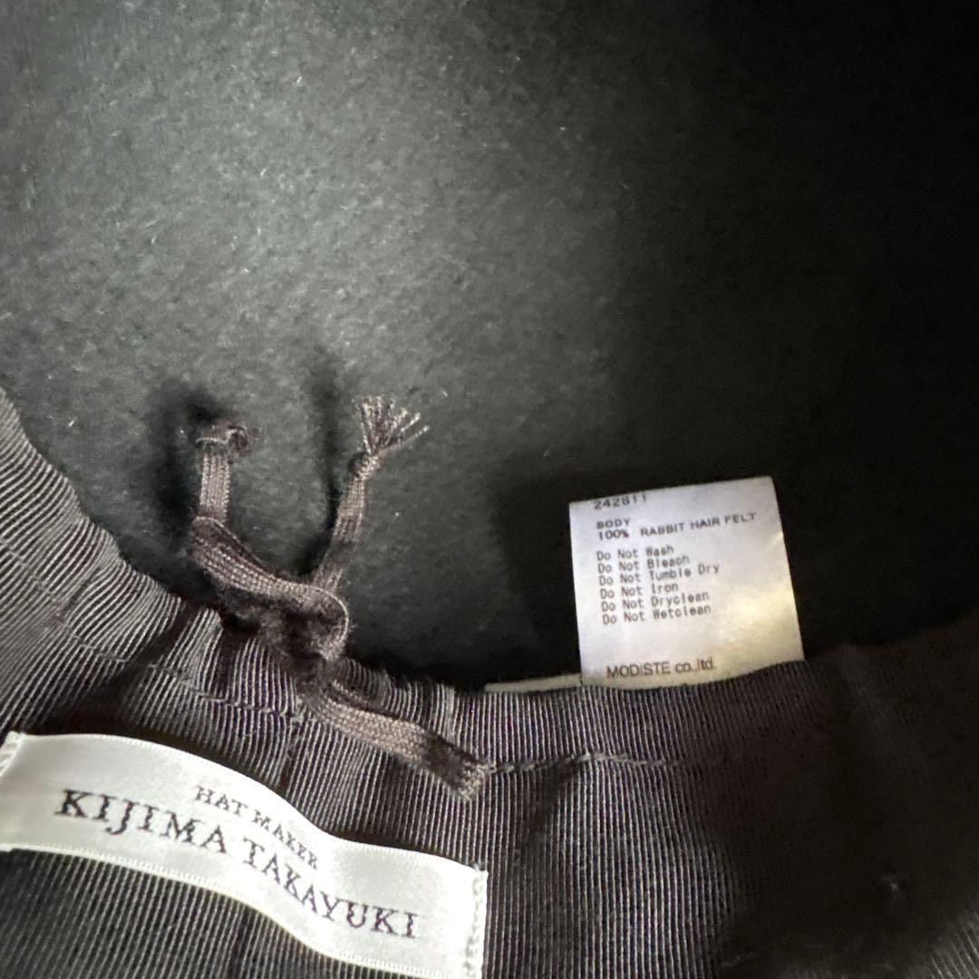 キジマタカユキ　ラビットヘアフェルト　ハット　つば広ハット　高級ハット