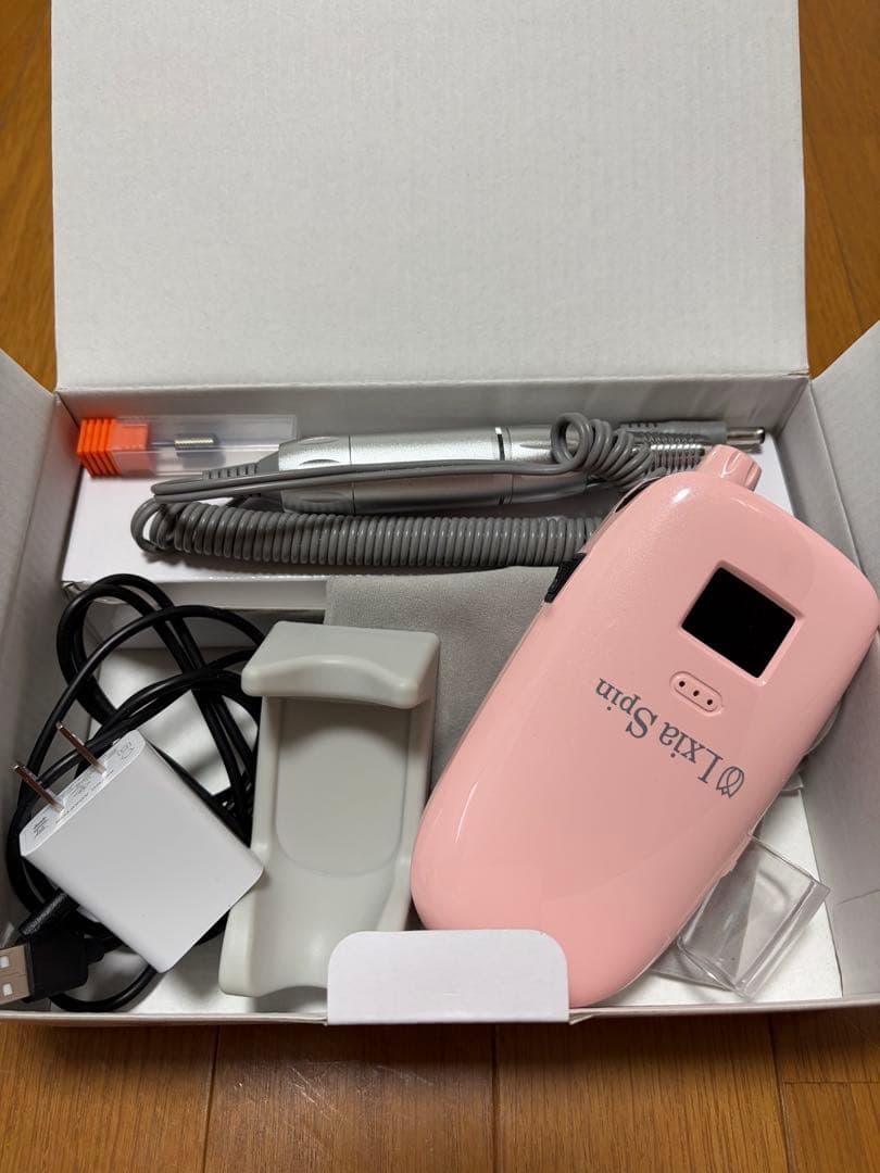Ixia Spin ネイルマシン 充電式 ピンク