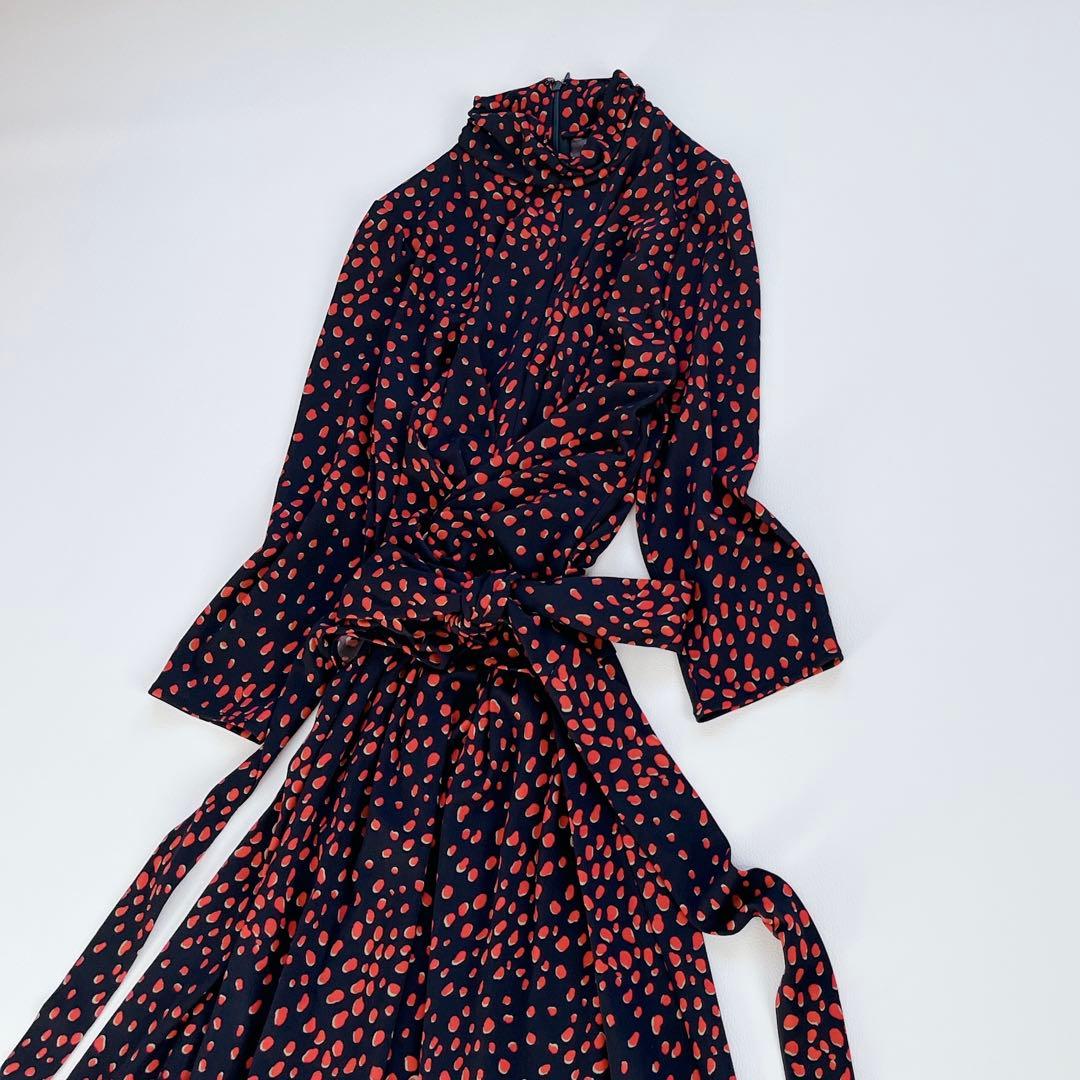 美品✨CORCOVADO ハイネック　ロングワンピース　ドレス