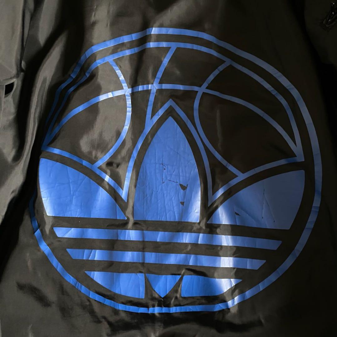 00s adidas パファージャケット　中綿　2way 黒　オーバーサイズ