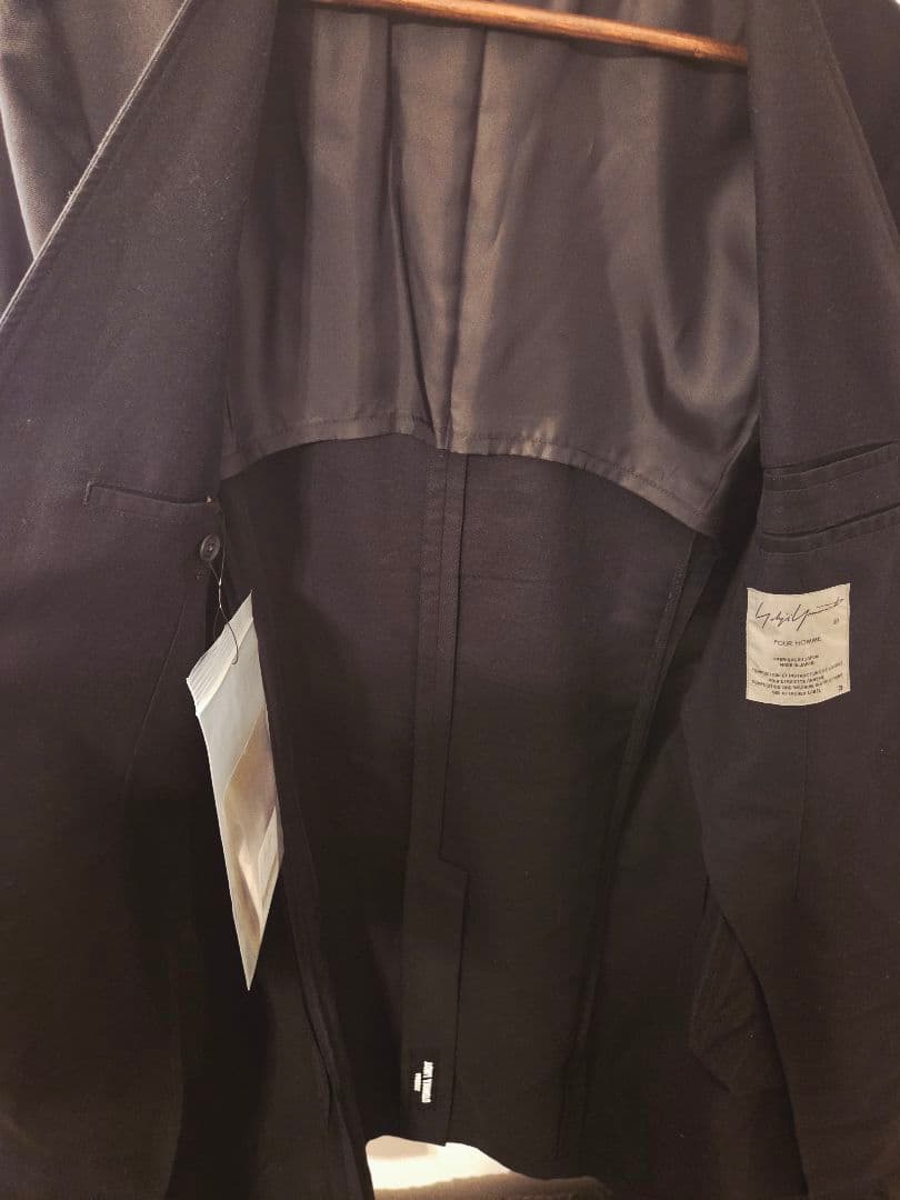 ヨウジ ヤマモト プールオム コットンツイルノーカラージャケット