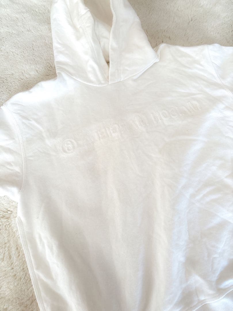 MM6 Maison Margiela フード付きパーカー ロゴ刺繍