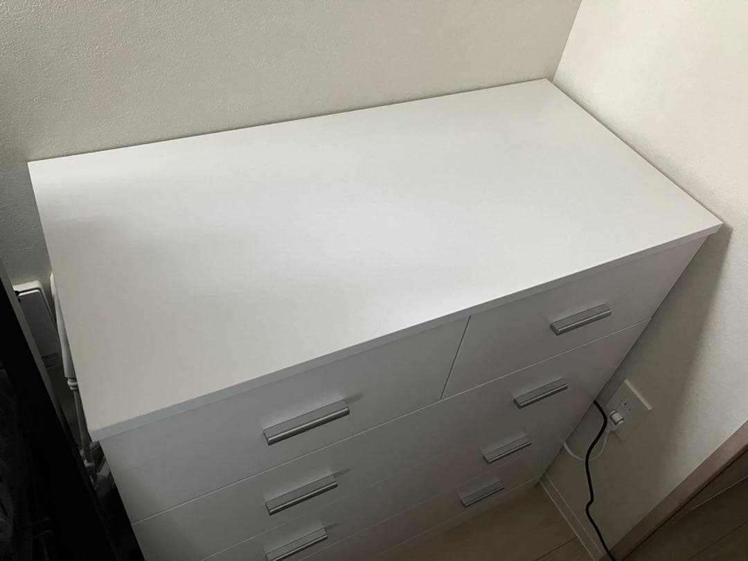 LOWYA 大容量収納チェスト 全面化粧仕上げタンス [幅84]