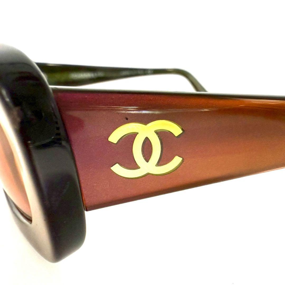 シャネル ココマーク レクタングル サングラス 5011 ブラウン