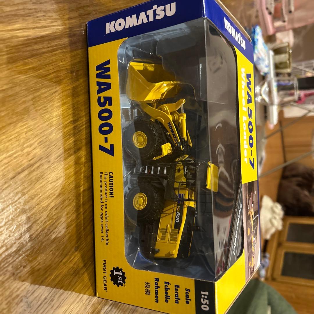 新品ミニチュア　コマツWA500-7 建設機械　完成品　タイヤショベル