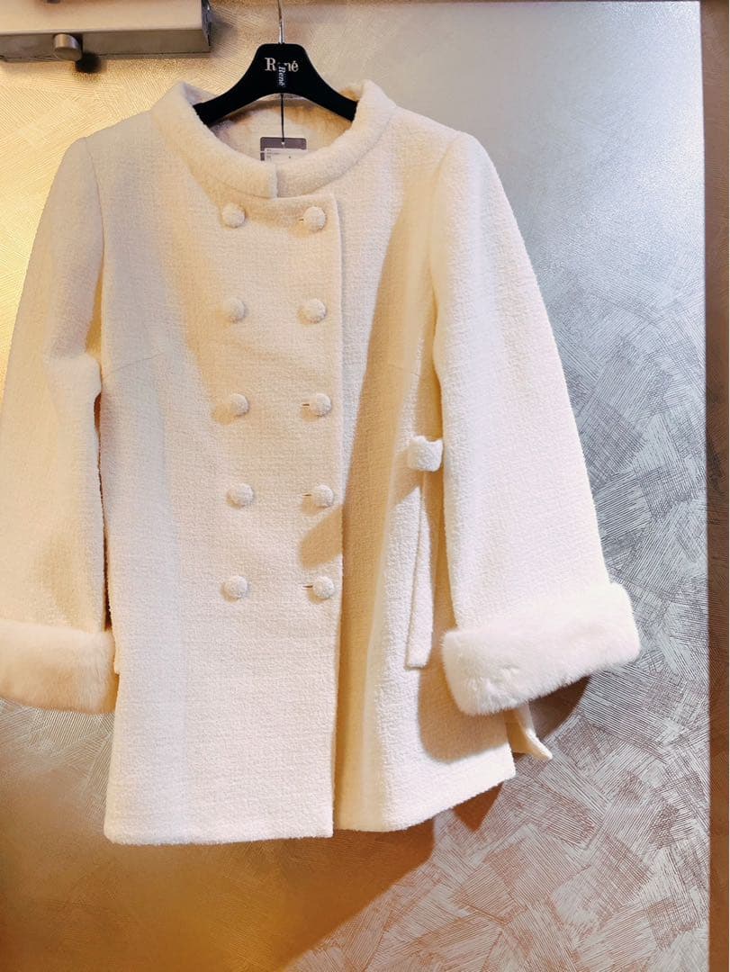 最終価格！ 新品未使用 Rene リボン ファーコート